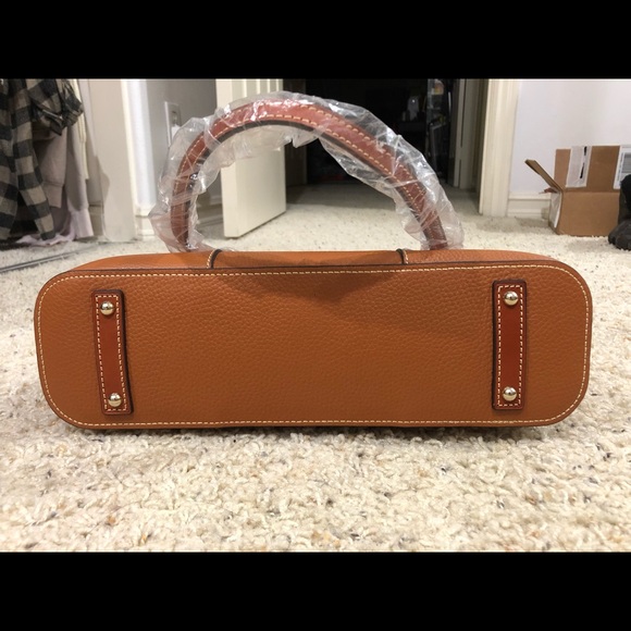 Dooney & Bourke Caramel Leather Lexington Tote - Picture 6 of 7